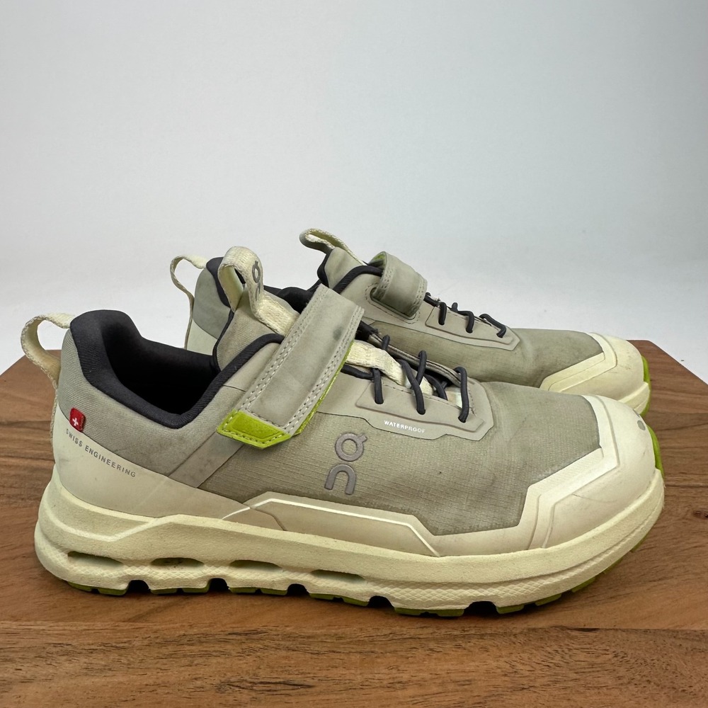 Big Kids On Cloudhero‎ Waterproof Green Trail Running Sneakers Shoes Size 1.5 Y